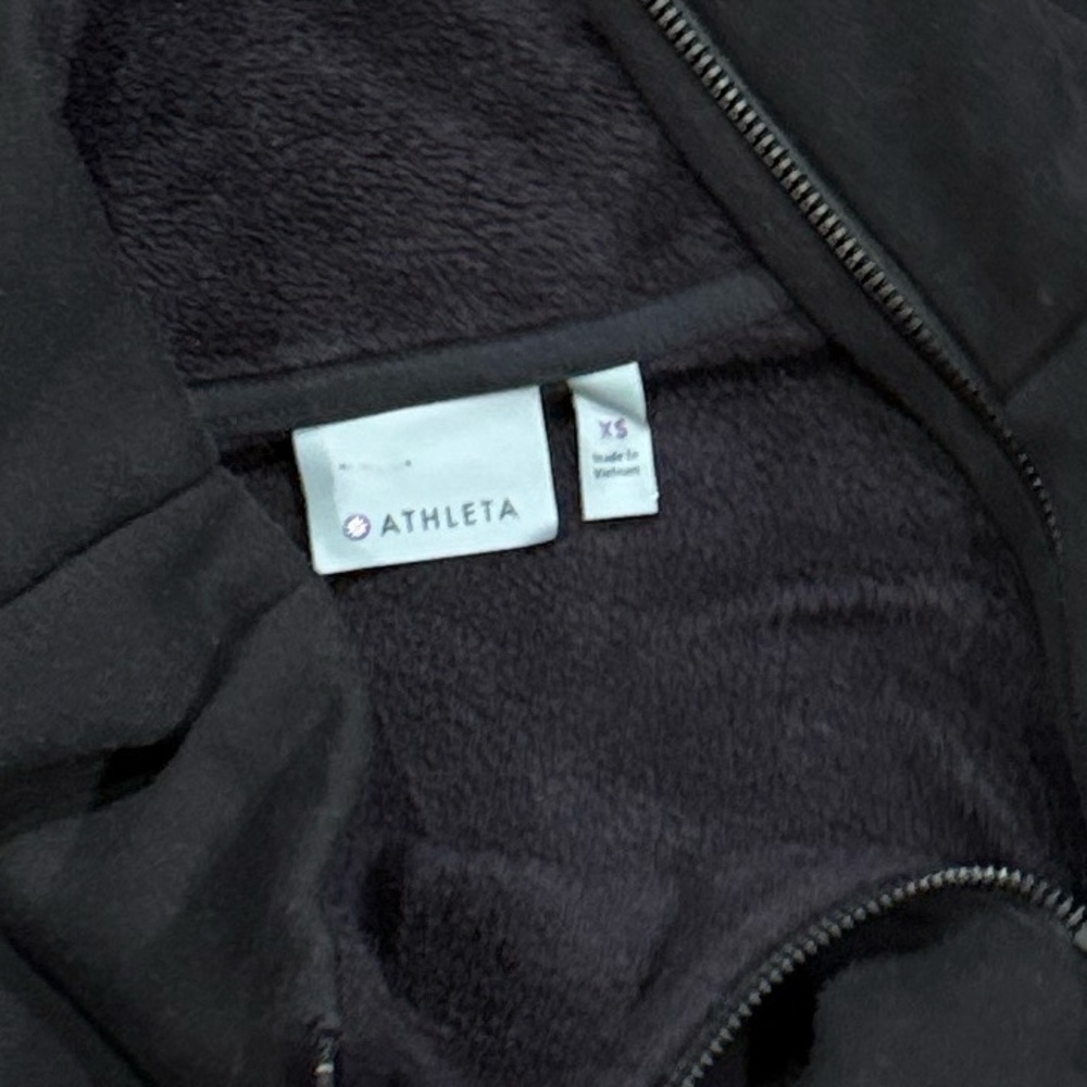 Athleta Cozy Karma Asymmetrical Black Pullover | Size XSmall (oversized) - Picture 5 of 5